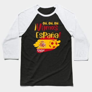 Spain Qatar World Cup 2022 Baseball T-Shirt